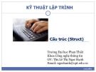 Bài giảng Kỹ thuật lập trình: Cấu trúc (Struct) - ThS. Lê Thị Ngọc Hạnh