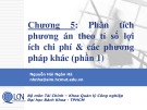 Bài giảng Lập và phân tích dự án: Chương 5 (phần 1) - Nguyễn Hải Ngân Hà