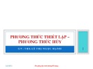 Bài giảng Lập trình hướng đối tượng: Bài 3 – ThS. Lê Thị Ngọc Hạnh