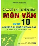  các đề thi tuyển sinh môn văn vào lớp 10 và những chủ đề thường gặp (in lần thứ tư, sửa chữa, bổ sung): phần 2