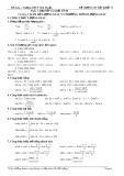 Đề cương ôn tập khối 11 môn Toán năm học 2015 - 2016