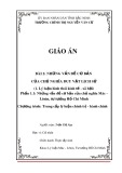 Giáo án Những vấn đề cơ bản của chủ nghĩa Mác - Lênin, tư tưởng Hồ Chí Minh: Bài 2 - Những vấn đề cơ bản của chủ nghĩa duy vật lịch sử