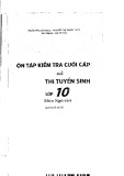  Ôn tập kiểm tra và thi tuyển sinh lớp 10 môn ngữ văn