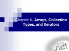 Lecture Mastering C# - Chapter 6: Arrays, collection types, and iterators