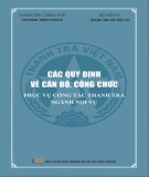  các quy định về cán bộ, công chức phục vụ công tác thanh tra ngành nội vụ: phần 1