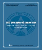  các quy định về thanh tra phục vụ công tác thanh tra ngành nội vụ: phần 1