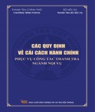  các quy định về cải cách hành chính phục vụ công tác thanh tra ngành nội vụ: phần 2