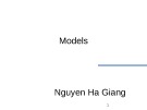 Bài giảng Lập trình web: Models - Nguyễn Hà Giang