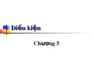 Bài giảng Lập trình cơ bản - Chương 5: Điều kiện