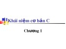 Bài giảng Lập trình cơ bản - Chương 1: Khái niệm cơ bản C