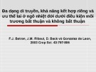 Bài thuyết trình Đa dạng di truyền, khả năng kết hợp riêng và ưu thế lai ở ngô nhiệt đới dưới điều kiện môi trương bất thuận và không bất thuận