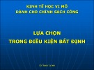 Bài giảng Kinh tế học vi mô dành cho chính sách công: Bài 11 - GV. Vũ Thành Tự Anh