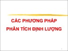 Bài giảng Các phương pháp phân tích định lượng: Giới thiệu môn học