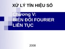 Bài giảng Xử lý tín hiệu số: Chương 5 - ĐH Công nghệ