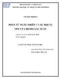 Luận văn Thạc sĩ Toán học: Phần tử ngẫu nhiên và sự hội tụ yếu của độ đo xác suất