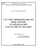 Luận án Tiến sĩ Toán học: Sử dụng phương pháp giải tích vào một số bài toán biên phi tuyến