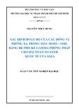 Luận văn tốt nghiệp đại học: Xác định hoạt độ của các đồng vị phóng xạ trong mẫu Moss – Soil bằng hệ phổ kế Gamma phông thấp cho bài toán so sánh quốc tế của Iaea