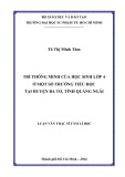 Luận văn Thạc sĩ Tâm lí học: Trí thông minh của học sinh lớp 4 ở một số trường tiểu học tại huyện Ba Tơ, tỉnh Quảng Ngãi