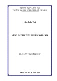 Luận văn Thạc sĩ Lịch sử: Vùng đất Hà Tiên thế kỷ XVIII - XIX