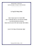 Luận văn Thạc sĩ Giáo dục học: Thực trạng quản lý giáo viên dạy Cơ khí hệ trung cấp chuyên nghiệp tại thành phố Hồ Chí Minh theo chuẩn giáo viên trung học phổ thông