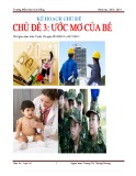 Giáo án Chủ đề 3: Ước mơ của bé