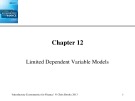 Lecture Introductory Econometrics for Finance: Chapter 12 - Chris Brooks