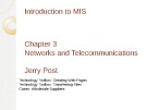 Lecture Introduction to MIS: Chapter 3 - Jerry Post