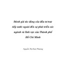 Luận văn: Đánh giá tác động của đầu tư trực tiếp nước ngoài đến sự phát triển các ngành và lĩnh vực của thành phố Hồ Chí Minh