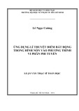 Luận văn Thạc sĩ Toán học: Ứng dụng lí thuyết điểm bất động trong hình nón vào phương trình vi phân phi tuyến