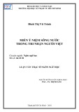 Luận văn Thạc sĩ Ngôn ngữ học: Miền ý niệm sông nước trong tri nhận người Việt