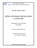 Luận văn Thạc sĩ Ngữ văn: Tiếng cười trong thơ ngụ ngôn La Fontaine