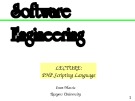 Lecture Software engineering: Lecture A-D2 - Ivan Marsic