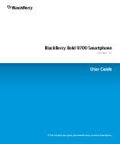 Documentation using BlackBerry Bold 9700 Smartphone