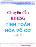 Chuyên đề: Bồi dưỡng học sinh giỏi tính toán hóa vô cơ (Phần 1)