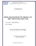 Luận văn Thạc sĩ Văn học: Hình ảnh người kỹ nữ trong Văn học trung đại Việt Nam