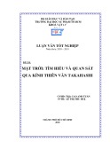 Luận văn tốt nghiệp Vật lý: Mặt trời - Tìm hiểu và quan sát qua kính thiên văn Takahashi