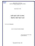 Luận văn Thạc sĩ Ngôn ngữ học: Liên kết liên tưởng trong thơ Việt Nam