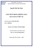 Luận văn Thạc sĩ Toán học: Giải tích trong không gian Banach có thứ tự