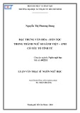 Luận văn Thạc sĩ Ngôn ngữ học: Đặc trưng văn hóa – dân tộc trong thành ngữ so sánh Việt – Anh có yếu tố tính từ