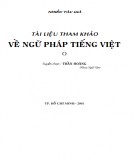  tài liệu tham khảo về ngữ pháp tiếng việt: phần 1