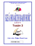 Kế hoạch bài học lớp 5 tuần 3