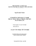 Luận văn Thạc sĩ Văn học: Cảm hứng chủ đạo và nghệ thuật trần thuật trong truyện ngắn Kim Lân