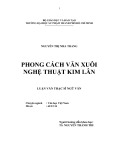 Luận văn Thạc sĩ Ngữ văn: Phong cách văn xuôi nghệ thuật Kim Lân