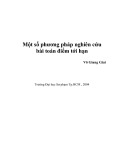 Luận văn: Một số phương pháp nghiên cứu bài toán điểm tới hạn