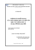 Luận văn Thạc sĩ Lịch sử: Chính sách đối ngoại của Liên minh châu Âu đối với khu vực Đông Bắc Á từ năm 1990 đến năm 2005