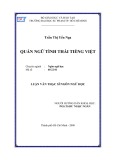 Luận văn Thạc sĩ Ngôn ngữ học: Quán ngữ tình thái tiếng Việt