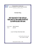 Luận văn Thạc sĩ Giáo dục học: Thực trạng quản lý việc giảng dạy tiếng Anh ở các khoa không chuyên ngữ tại Trường Đại học Tiền Giang