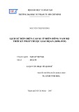Luận văn Thạc sĩ Lịch sử: Lịch sử đồn điền cao su ở miền Đông Nam bộ thời kỳ Pháp thuộc giai đoạn (1898 - 1939)
