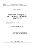 Luận văn Thạc sĩ Văn học: Người phụ nữ hiện đại qua cái nhìn của một số nhà văn nữ