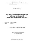 Luận văn Thạc sĩ Giáo dục học: Thực trạng và giải pháp quản lý việc sử dụng thiết bị dạy học của giáo viên trường trung học phổ thông tỉnh Cà Mau